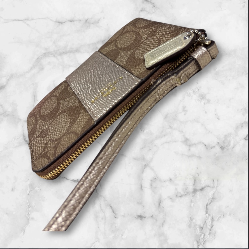 Coach Metallic Silver and Brown Accessory - Picture 6 of 7